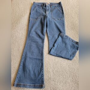 Knox Rose Blue Flare Jeans Size 14